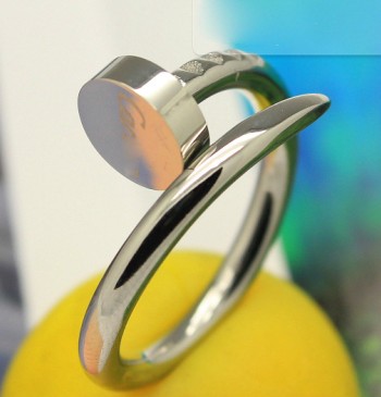 Cartier Juste Un Clou Silver Ring - Cartier Nail Replica
